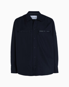 Soft Twill Shirt Jacket, Ck Black, hi-res