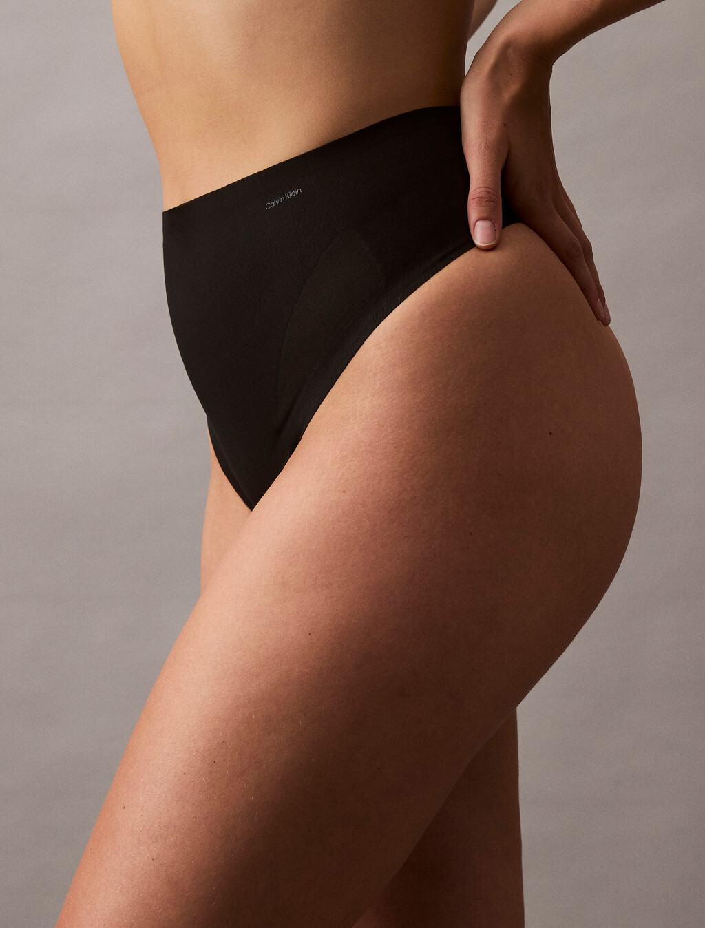 Stay-Put Mesh Thong, Black, hi-res