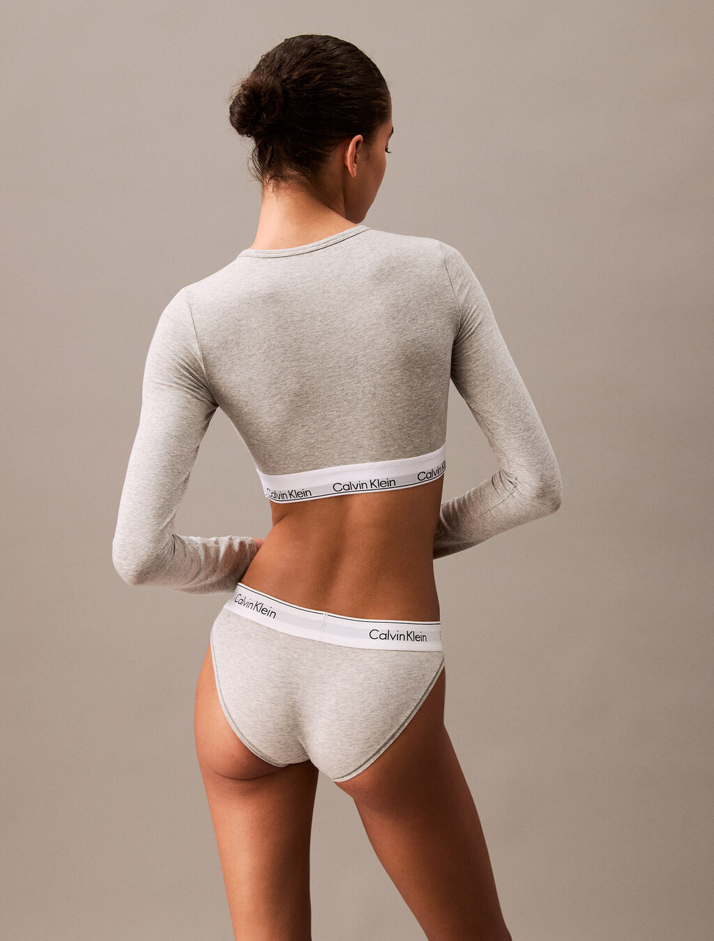 Icon Cotton Lightly Lined T-Shirt Bralette, Grey Heather, hi-res