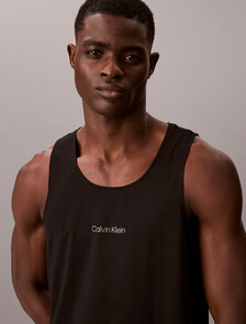 Icon Sport Mesh Tank Top, Black, hi-res