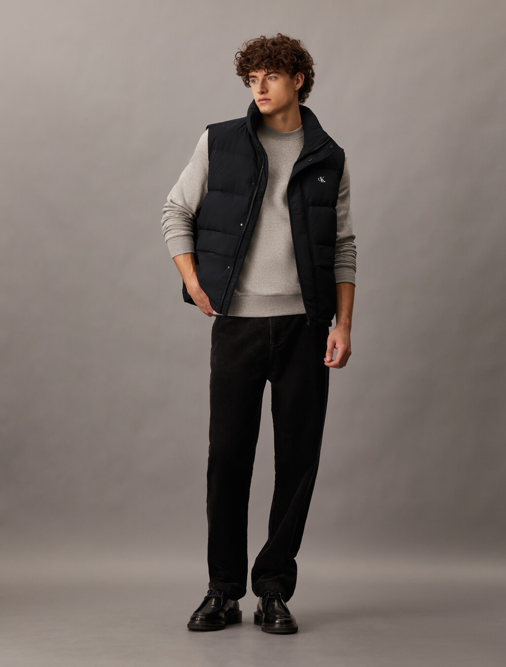 Essential Down Vest, Ck Black, hi-res