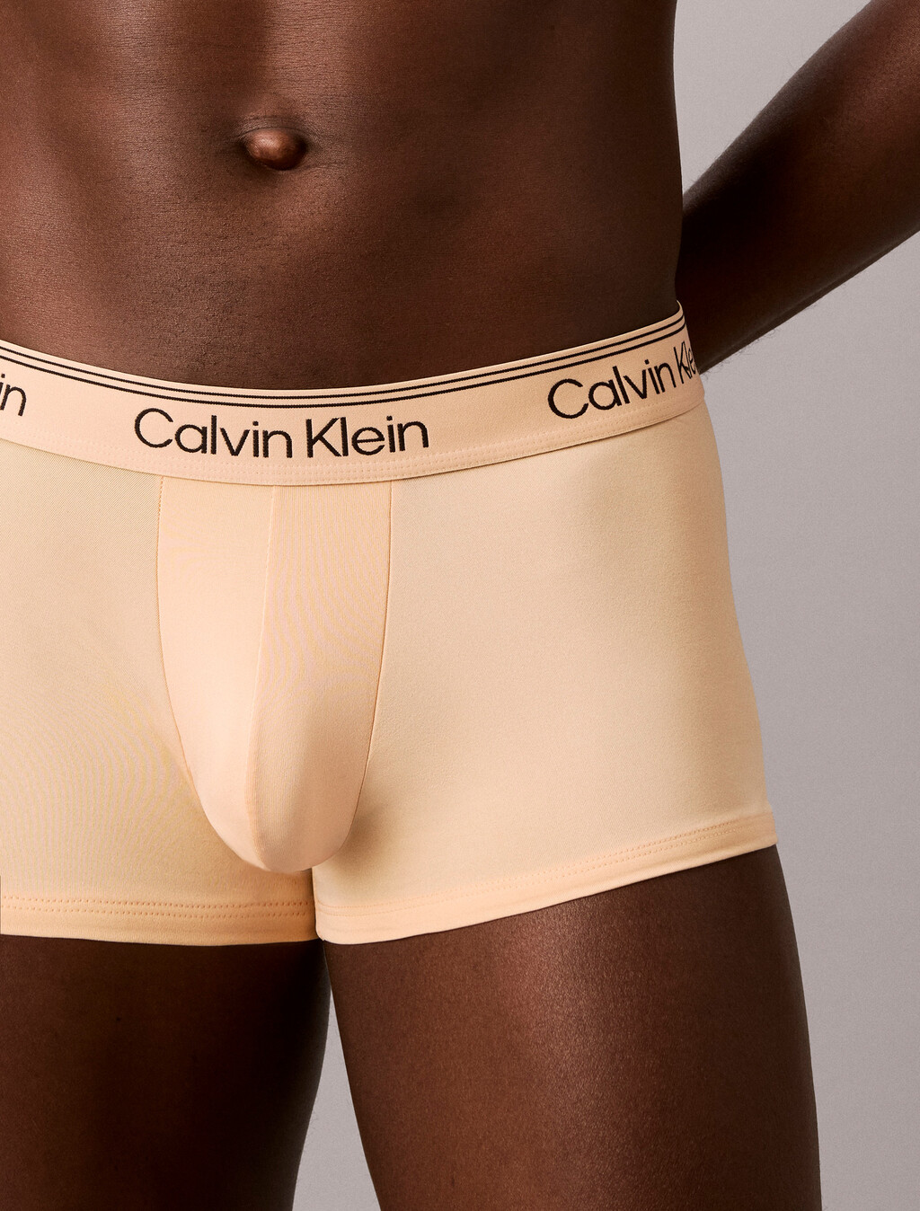 3 件裝低腰平口內褲 - Microfibre Stretch, Gulf Blue/Light Cast/Peach Bliss, hi-res