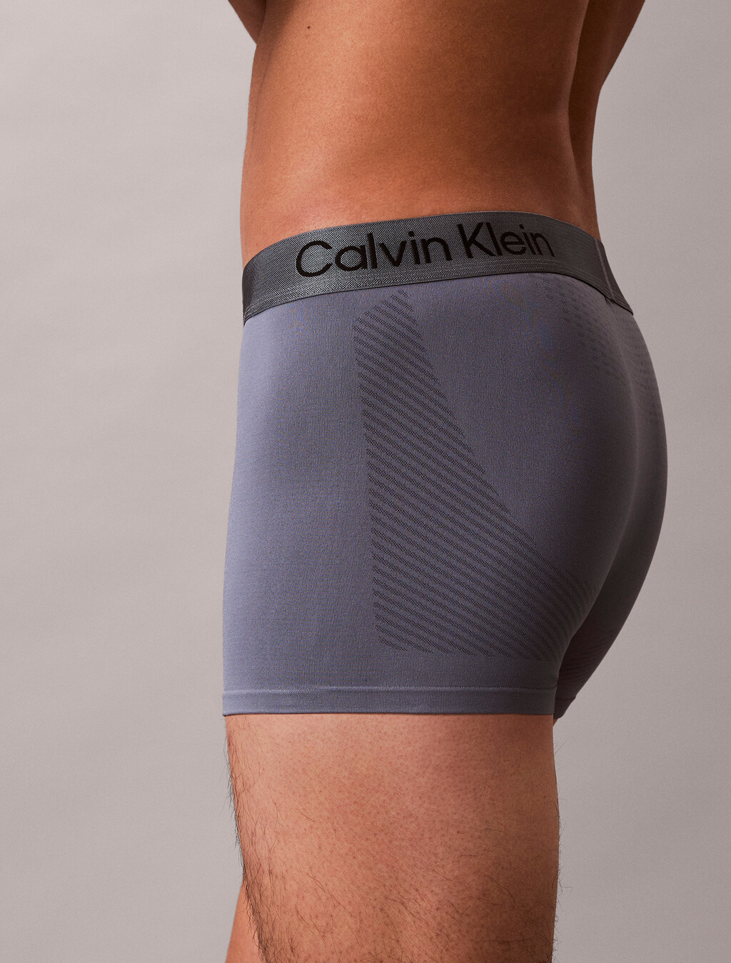 CK Pro Fit Micro Low Rise Trunks, Metro Grey w/ Black Logo, hi-res