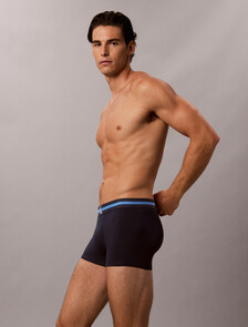 3 Pack Trunks - Graphic Monogram Cotton, Dark Sapphire/Smudge CK Small Poseidon Blue/Quicks, hi-res