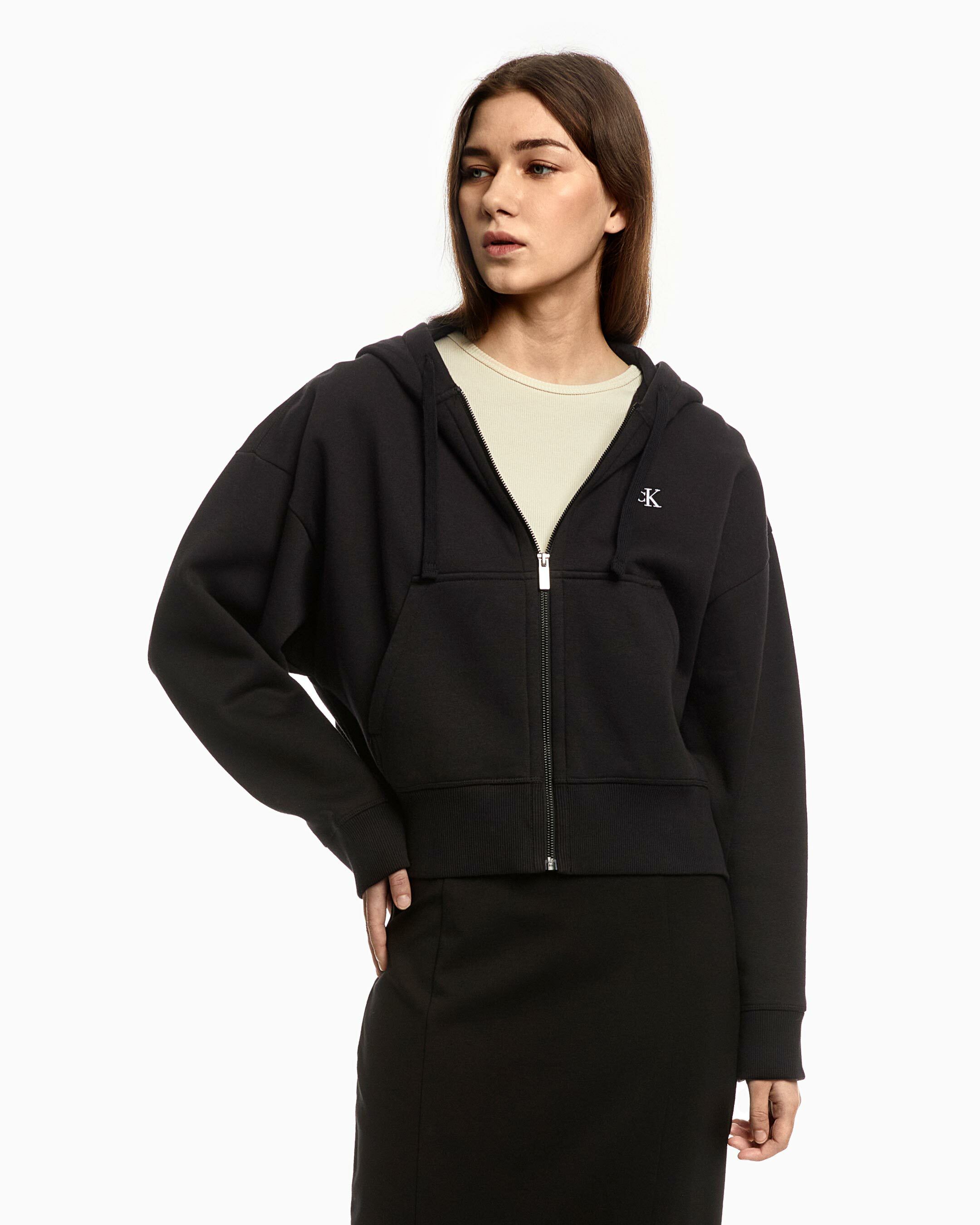 Calvin klein clearance zip through hoodie