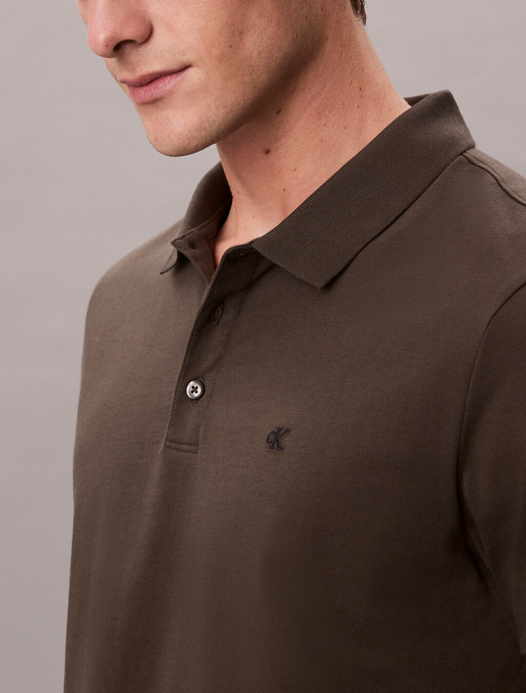 經典 Monogram 標誌 Polo 衫, Beluga, hi-res