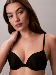 Perfectly Fit Ultralight Push Up Demi Bra, Black, hi-res