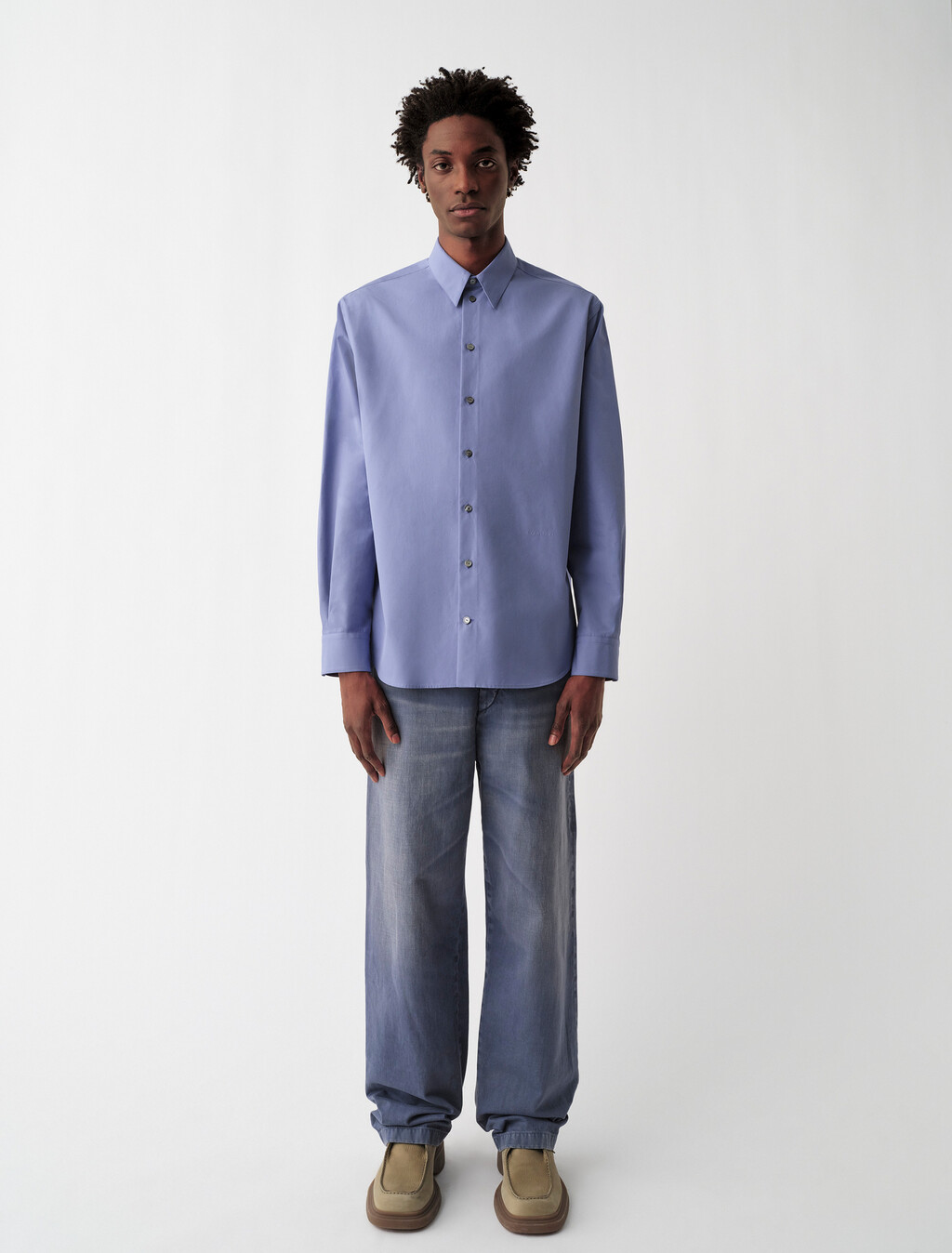 Axel鈕扣襯衫, JACARANDA, hi-res