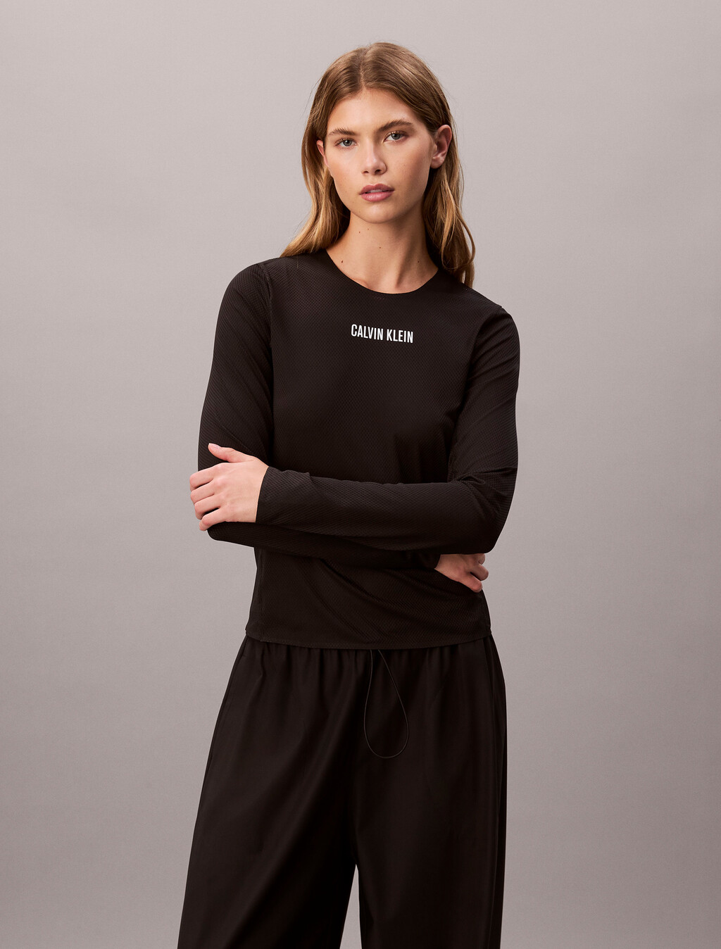 Intense Power 網眼上衣, Black, hi-res