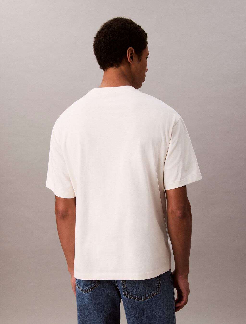 Embroidered Logo T-shirt, Tofu, hi-res
