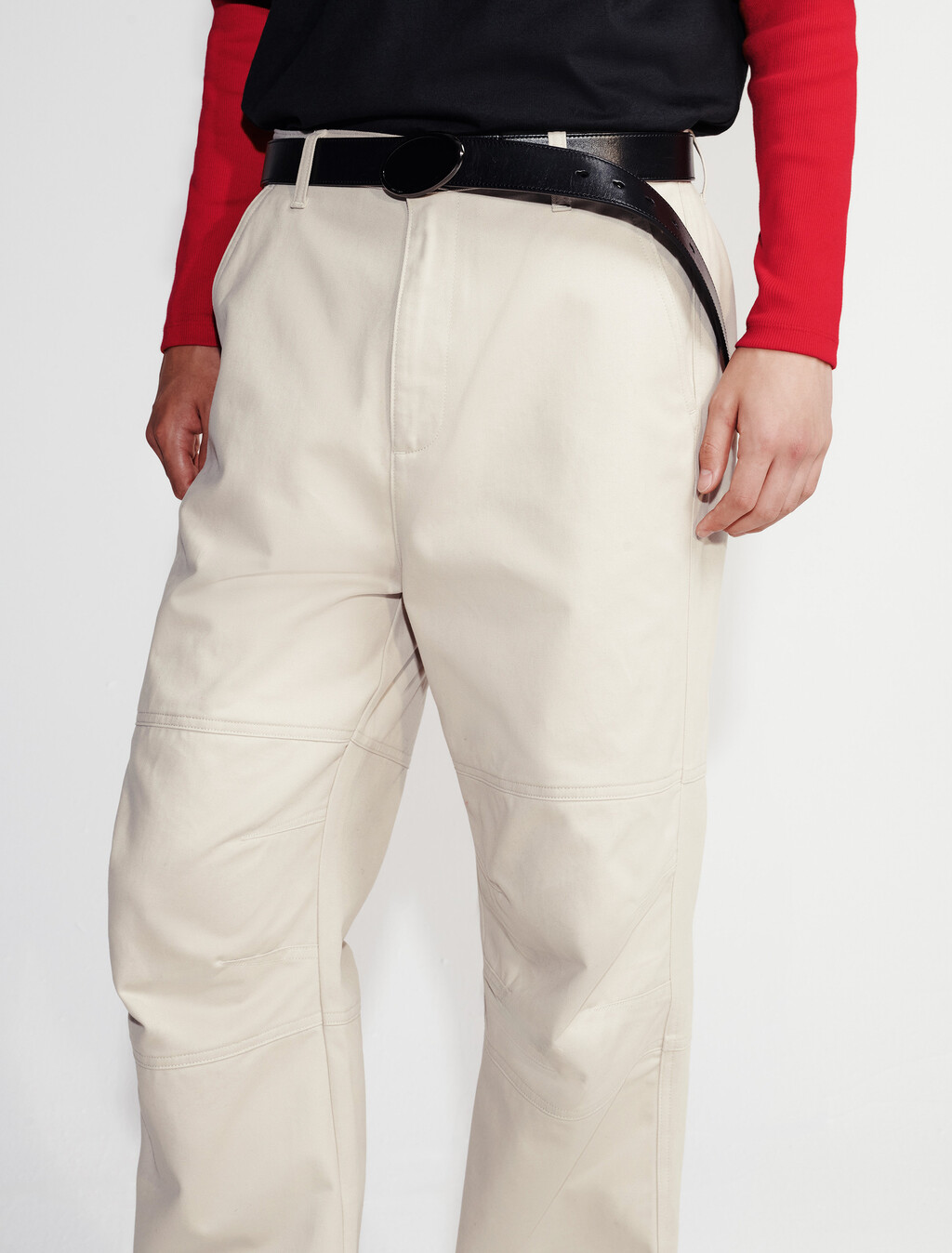 Wide Leg Chinos, Peyote, hi-res