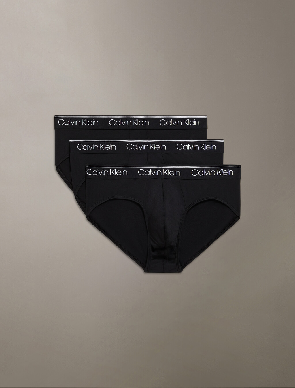 超細纖維彈性三角內褲 3 件組, 3 Black, hi-res