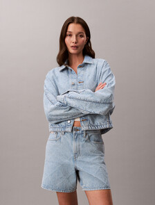 Needle punch Denim Trucker Jacket, CK TROPIC, hi-res