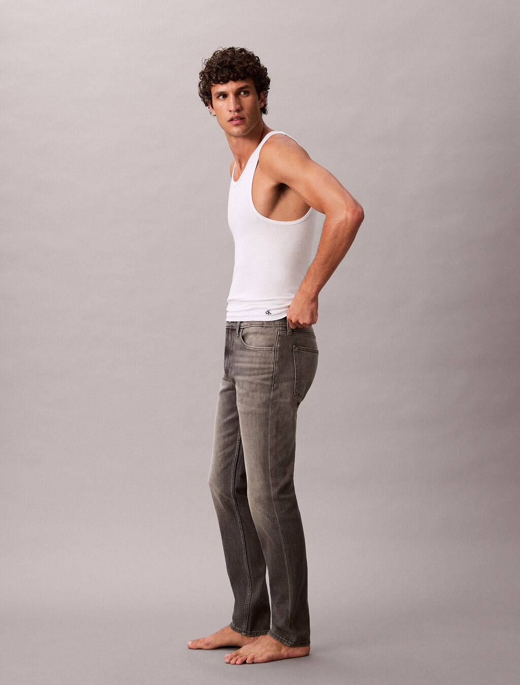 Slim Taper 37.5 Jeans, ABRADED STONE, hi-res