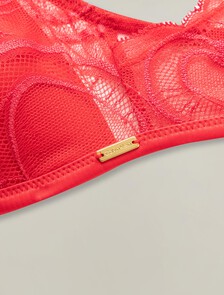龍年蕾絲三角胸罩, ROUGE, hi-res