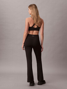 Shine Stripe Flared Leggings, /Black, hi-res