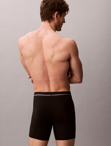 Icon Microfiber Stretch metallic Boxer Brief, Black, hi-res