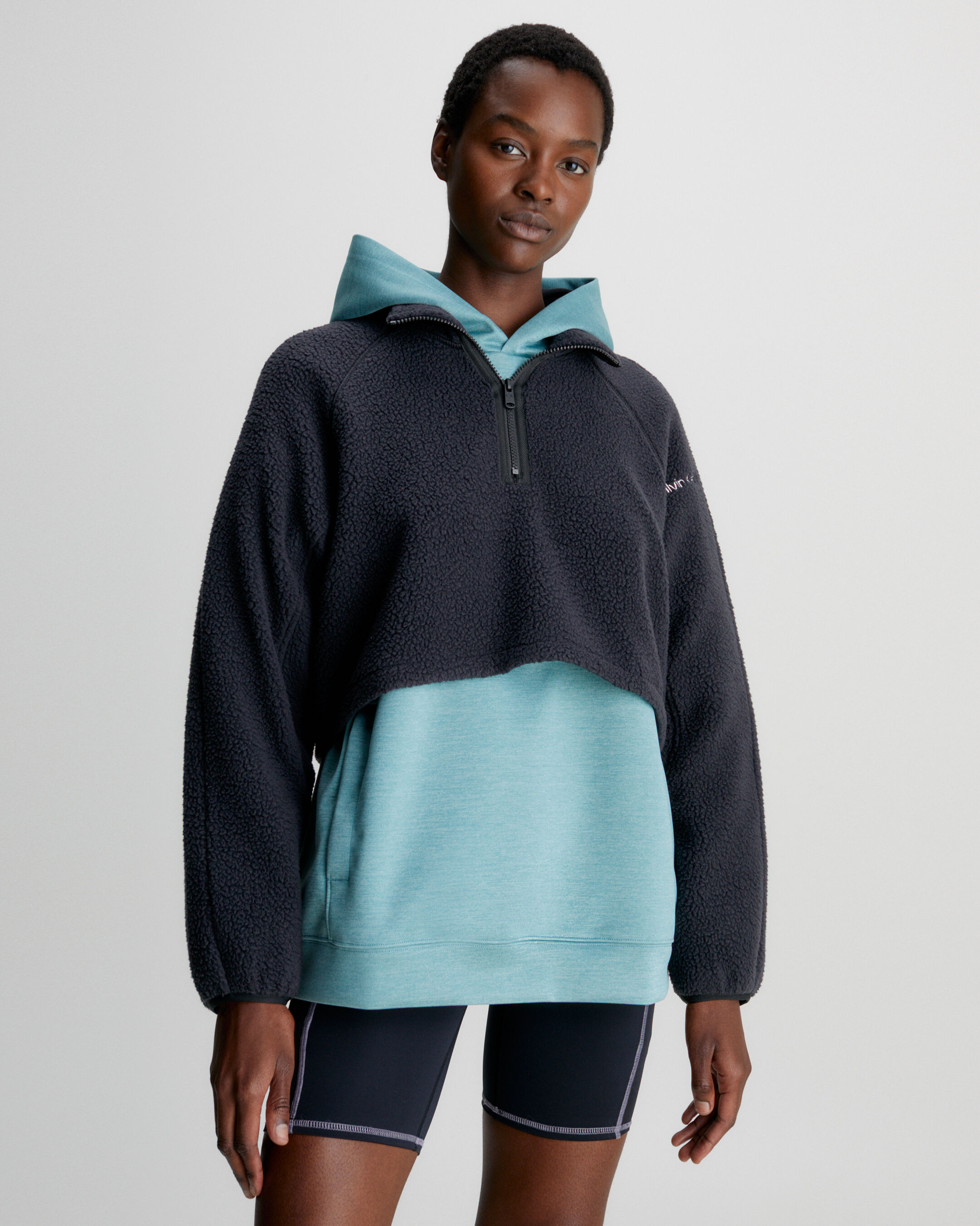 Calvin klein clearance zip through hoodie