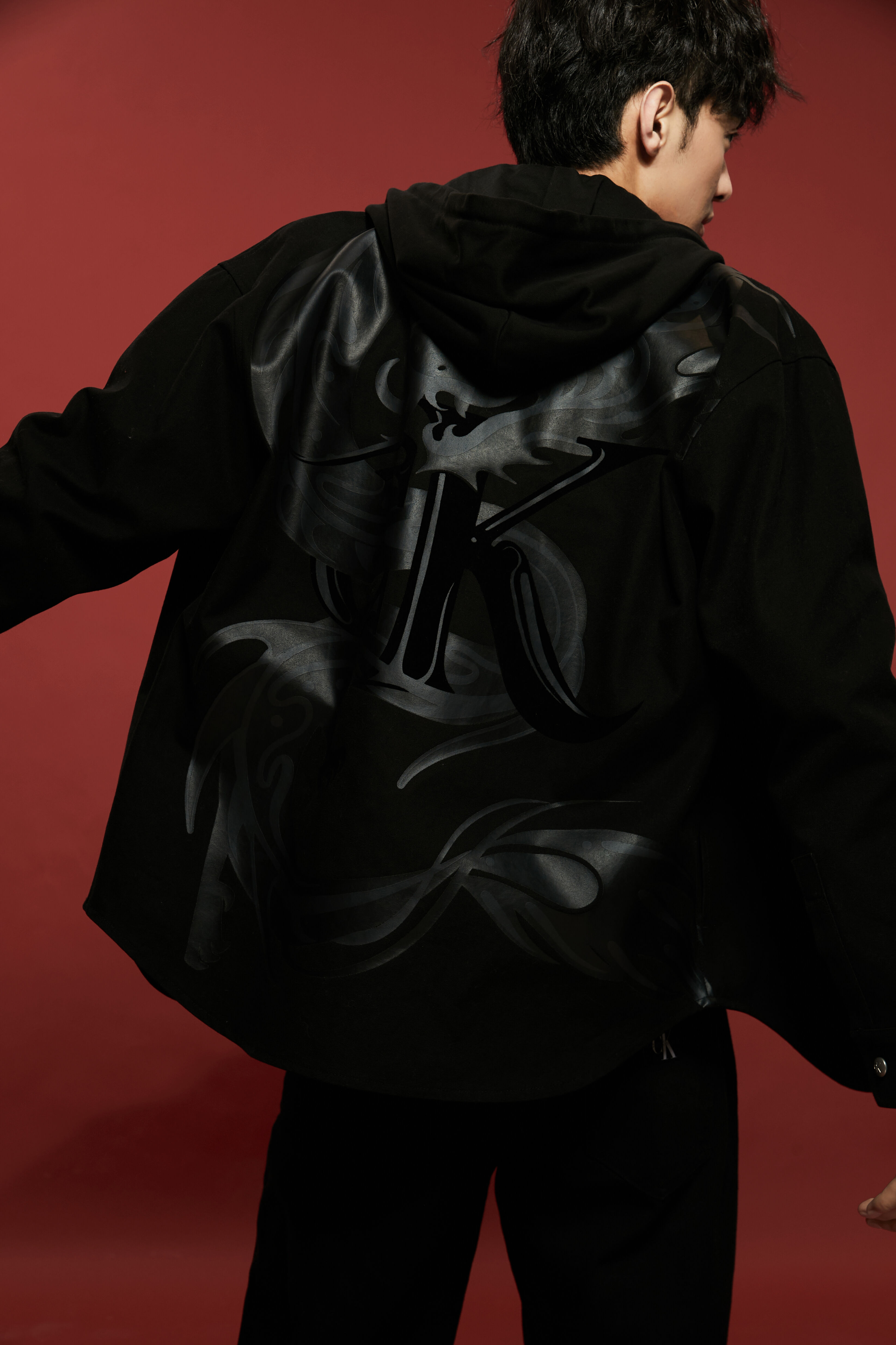 Year of the Dragon Hooded Jacket black Calvin Klein Taiwan