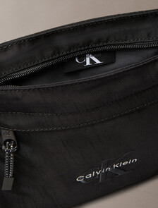 Nylon Monogram Logo Flatpack, Black, hi-res