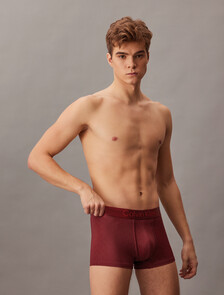 低腰平口內褲 - Micro Stretch Logo, TEENIE DELUSTER EMBLEM_FALL BERRY, hi-res