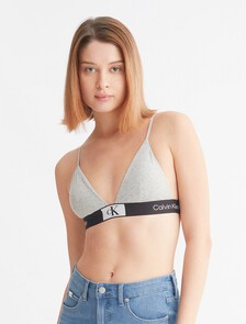 CALVIN KLEIN 1996 薄墊三角胸罩, Grey Heather, hi-res