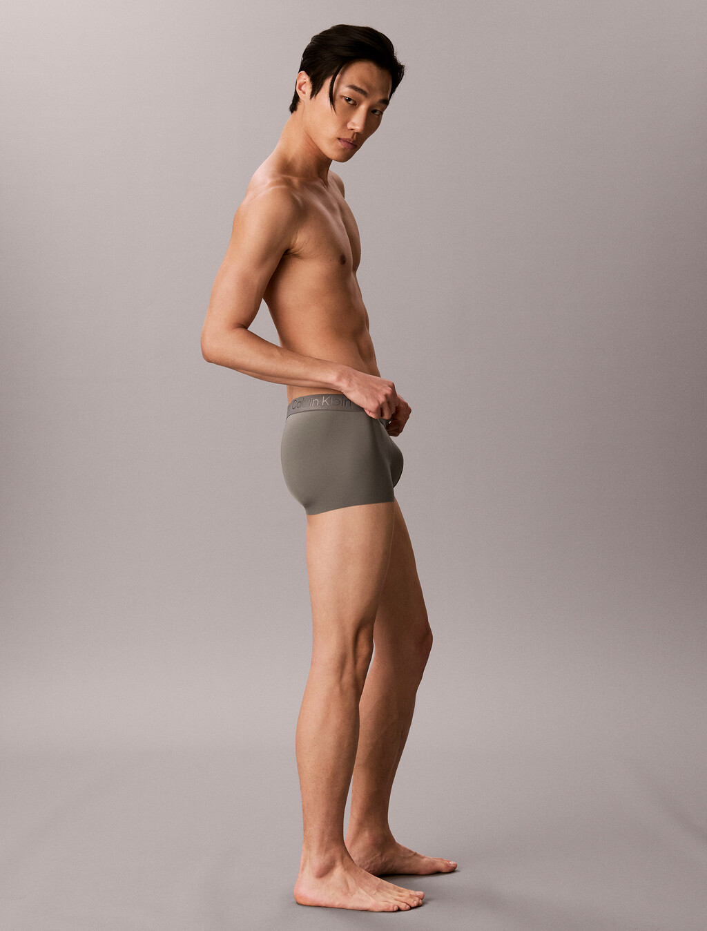 CK Black Microfiber Stretch Low Rise Trunk, Platinum Rust, hi-res