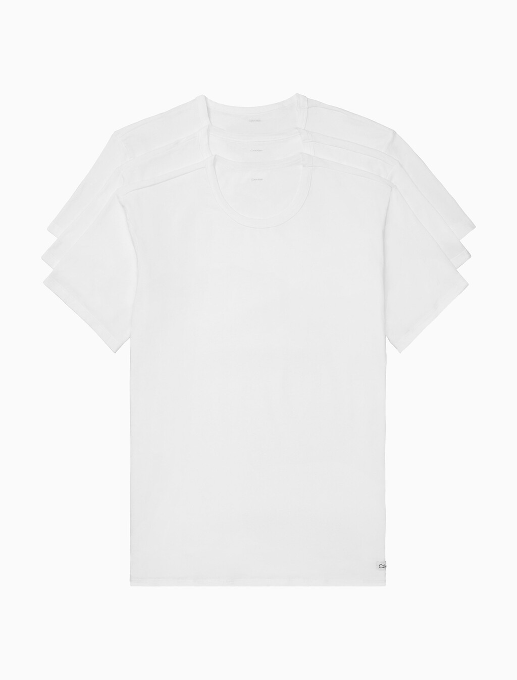3 Pack Cotton Stretch Crewneck Tee, 3 WHITE (Legacy 100), hi-res
