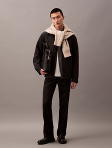Crinkle Nylon Shirt Jacket, Black Beauty, hi-res