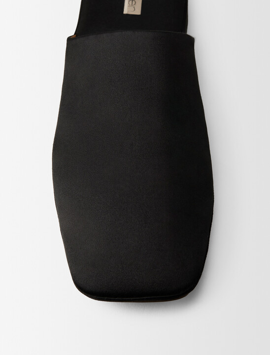 Hugh緞面絲質拖鞋