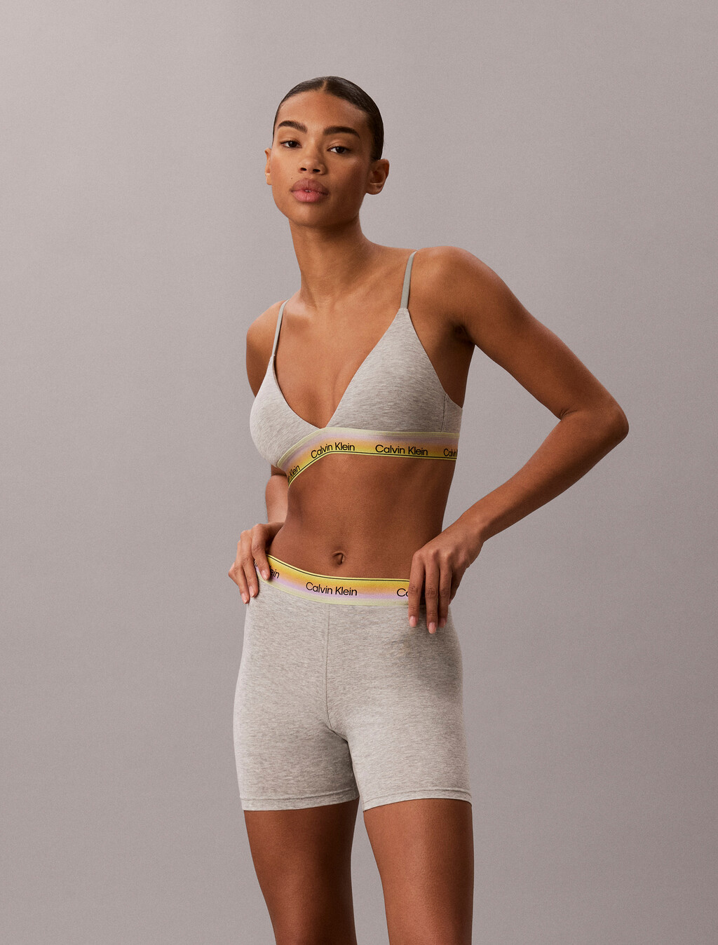 Pride 薄襯三角胸罩, Grey Heather, hi-res