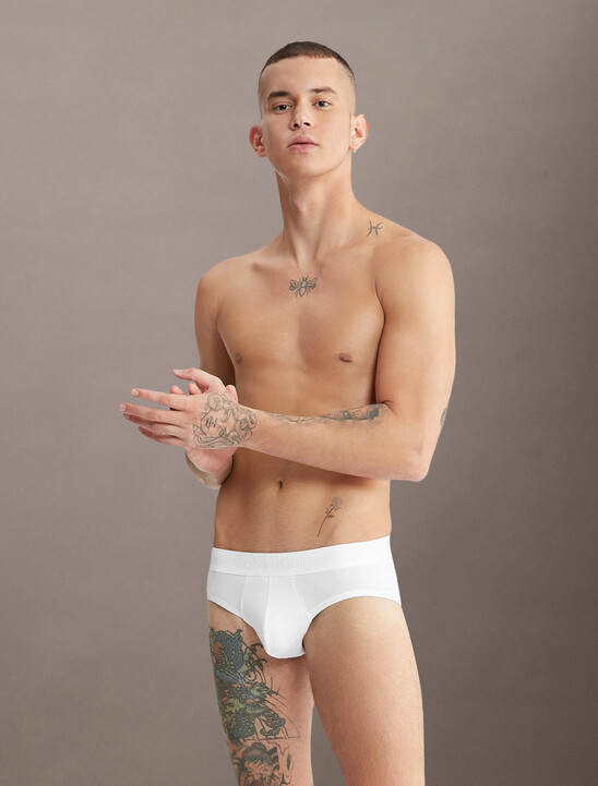 Ck Black Cotton Hipster Briefs