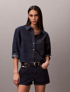 短方版牛仔襯衫, CHESAPEAKE BAY, hi-res