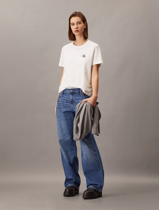 Core Essentials Monogram 刺繡 T 恤