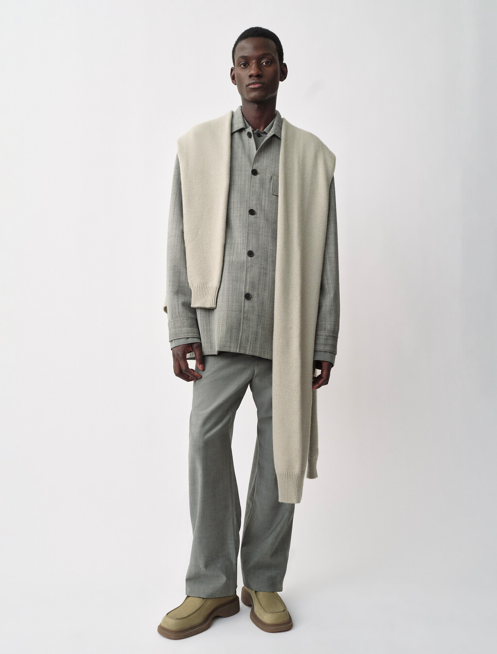 Kostas Shirt Jacket, GREY, hi-res