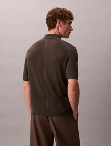 絲質山羊絨 Polo 毛衣, Beluga, hi-res