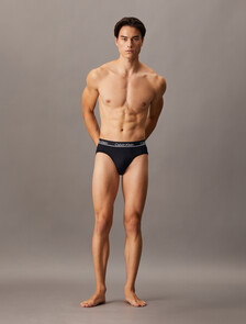 CK Micro Plus Hipster Briefs 3 Pack, BLACK, hi-res