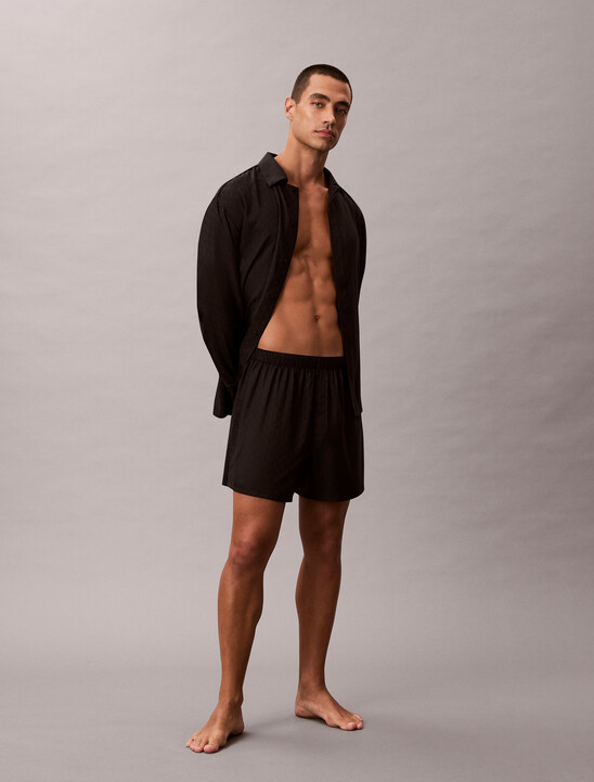 緞面提花睡衣上衣