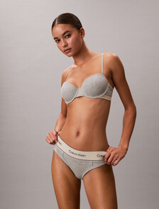 Lift Demi Bra - Heritage Cotton, Grey Heather, hi-res