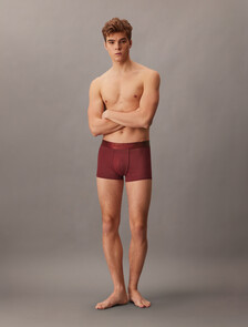 低腰平口內褲 - Micro Stretch Logo, TEENIE DELUSTER EMBLEM_FALL BERRY, hi-res