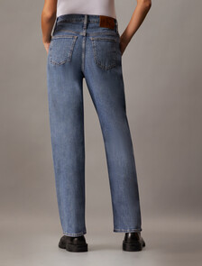 Sustainable Distressed High Rise Loose Jeans, Denim Light, hi-res