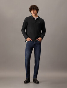 CK 徽章標準版型 Polo 衫, Ck Black, hi-res