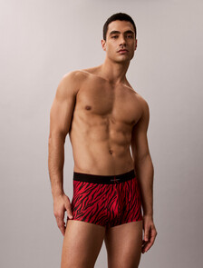 Monogram 圖案低腰平口內褲, PAINTED TIGER BLACK/RED GALA, hi-res