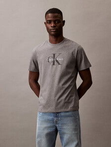 Monogram 標誌 T 恤, Med Grey Htr, hi-res