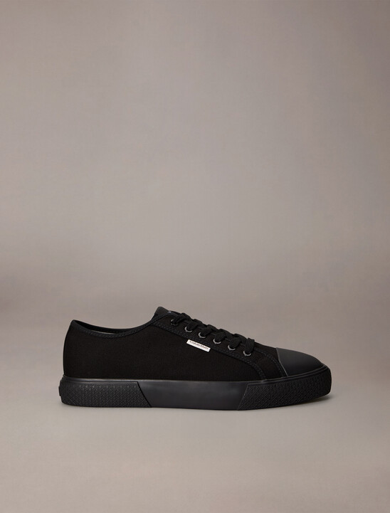 Alvaro - Cotton Canvas Logo Trainers