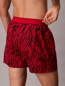 CK X Cotton Monogram Slim Boxer, PAINTED TIGER RED GALA, hi-res