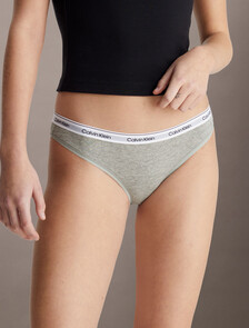 Modern Logo Bikini Briefs, Grey Heather, hi-res