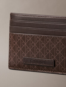 Allover Monogram Logo Card Holder, Mulch, hi-res