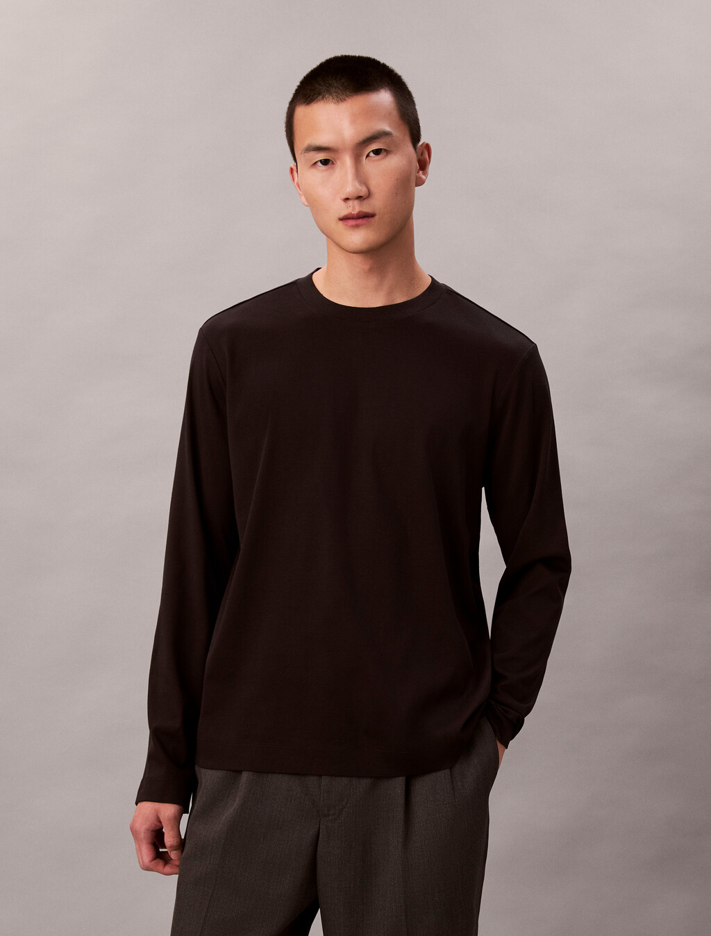 Premium Long Sleeve Tee, Black, hi-res