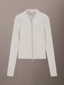 立體針織拉鍊開襟外套, Island Fossil, hi-res